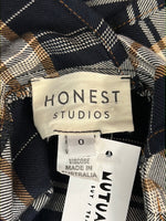 Size 0 - Honest Studios Plaid Pinafore Dress