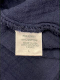 Size L - Xírena Navy Gauze Cotton Skirt
