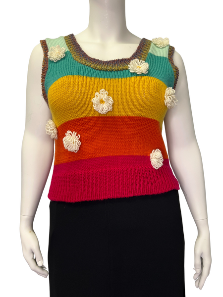 Size L - Chunky Boy Rainbow Handmade Vest