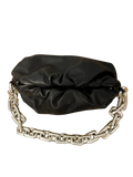 Bottega Veneta Black Leather The Chain Pouch Bag