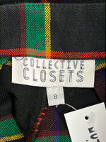 Size 8 - Collective Closets Black Plaid Pants