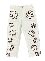 Size 12 - Suku Cream Relaxed Hand Drawn Pants