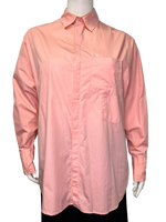 Size 12 - Bassike Pink and Orange Boyfriend Shirt