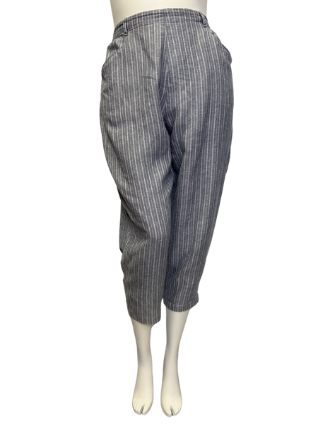 Size 14 - Toast Grey Alix Pinstripe Pants