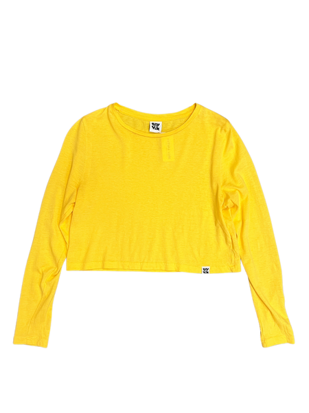 Size XS - Lucy & Yak Yellow Long Sleeved Top