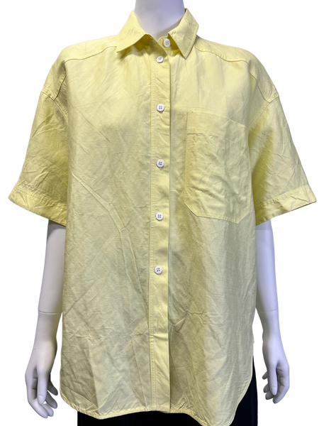 Size 8 - Lee Mathews Yellow Button Up Shirt