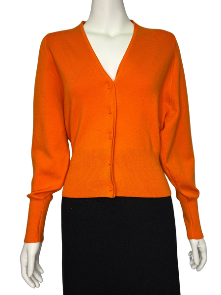 Size XS - COS Orange Wool Cardigan