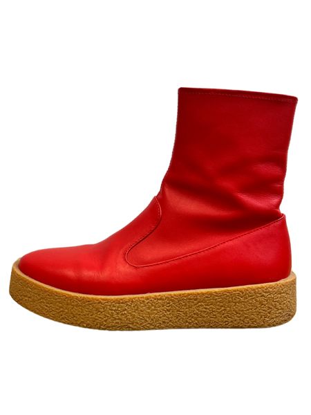 Radical Yes Red Classic Chunky Boots, size 36
