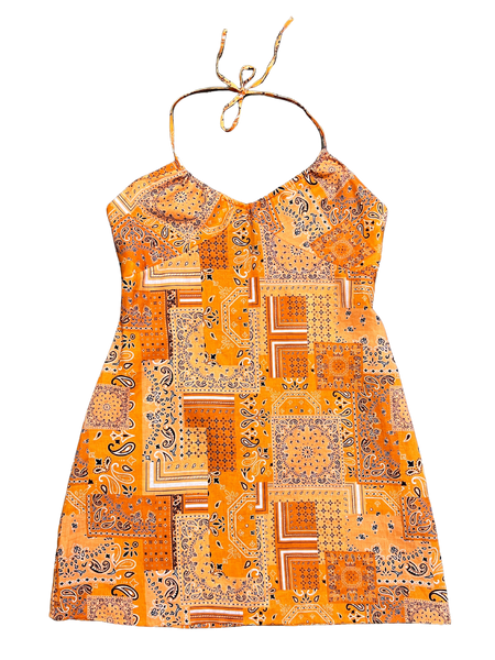 Size 14 - Sister Studios Orange Linen Sadie Dress