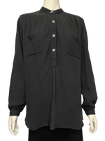 Size 8 - Incu Collection Black Seersucker Shirt