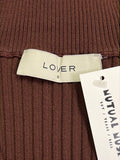 Size 6 - Lover Brown Rib Top