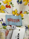 Size 8 - Sister Studios Cream Floral Top