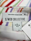 Size M - C/MEO Collective White Swirl Mini Skirt