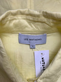 Lee Mathews Butter Yellow Button Up Shirt, size 8