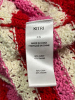Size XS - Kitri Bunty Pink and Red Knit Maxi Dress