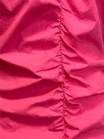 Size 10 - Ganni Carmine Rose Ruched Mini Dress