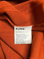 Size XS - Kloke Rust Red Knit Polo Top