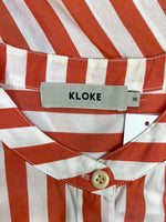 Size S - Kloke Pier Red and White Stripe Dress